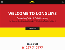 Tablet Screenshot of longleysprivatehire.co.uk